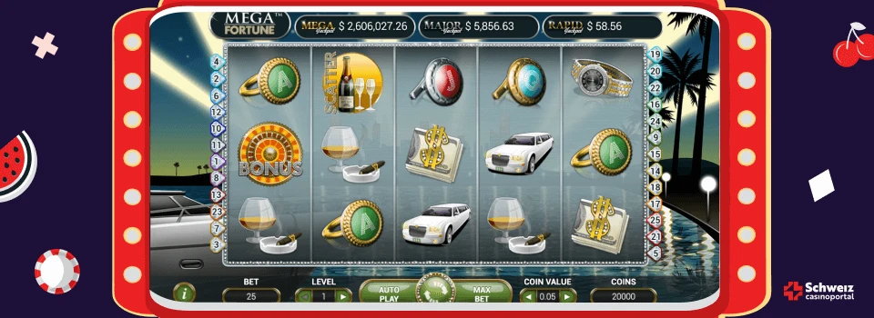 Mega Fortune Mobile Screenshot