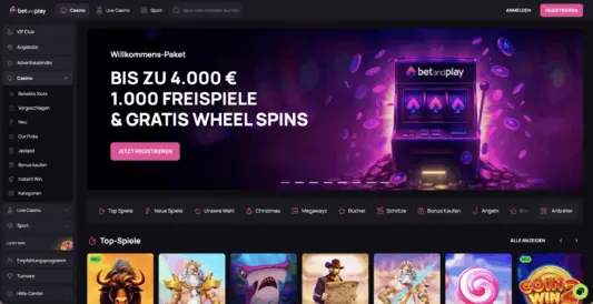 Betandplay Desktop Screenshot 1